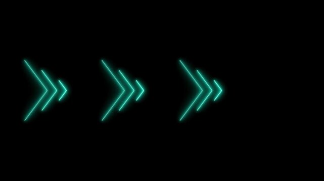 Minimalist dark cyne background with thin neon cyne lines forming arrow animation patterns 4k.