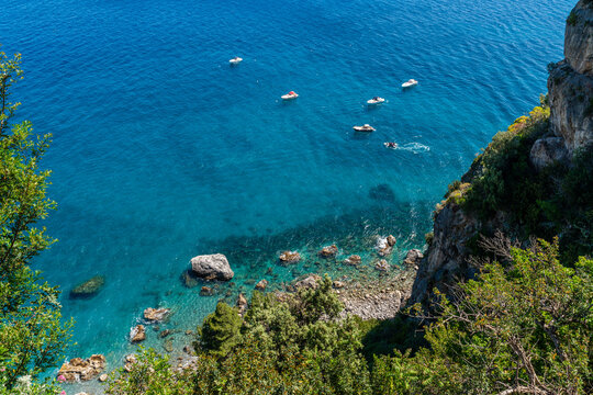 Scenic summer sight in Amalfi, Province of Napoli, Campania, Italy.