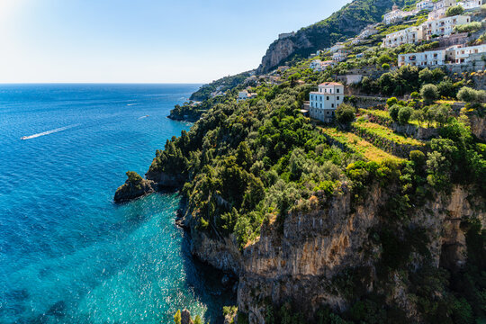 Scenic summer sight in Amalfi, Province of Napoli, Campania, Italy.