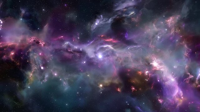 Conceptual astrophotography of a luminous plasma rift surrounded by colorful cosmic dust, radiant nebula clouds, distant stars and a mysterious deep