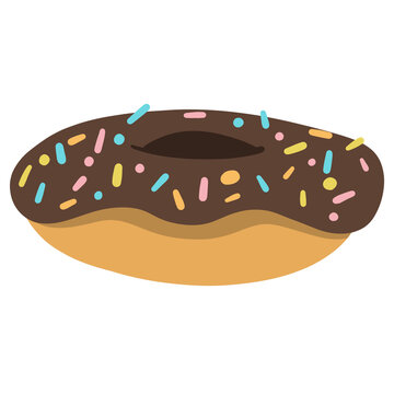 vector donut of a chocolate