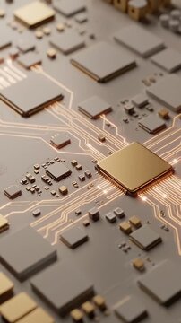 Macro view of electronic circuit