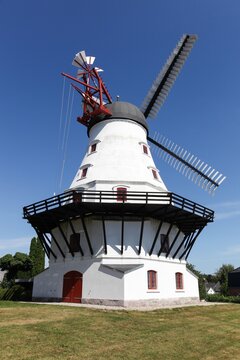 View of the windmill in Svendborg in Denmark