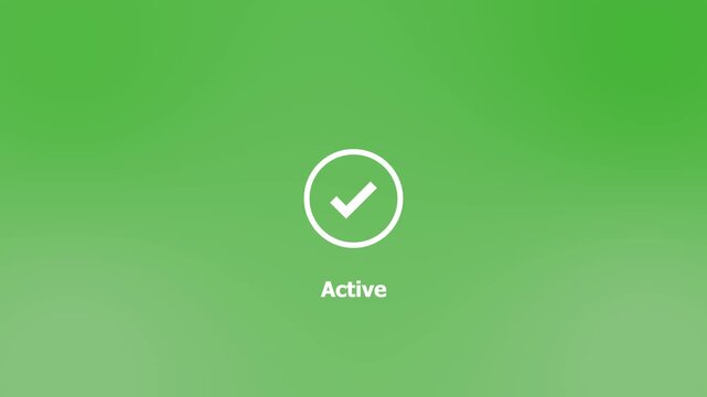 Account Activated and connected Success with loading circle bar idea.motion graphics of modern mobile interface account activation verification access. 4k video