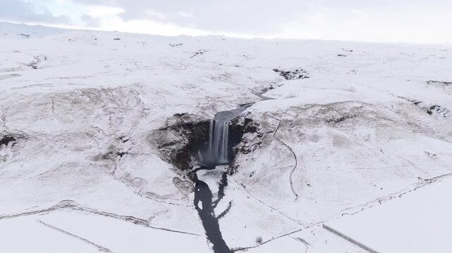 Sk&oacute;gafoss (Iceland) | Drone 