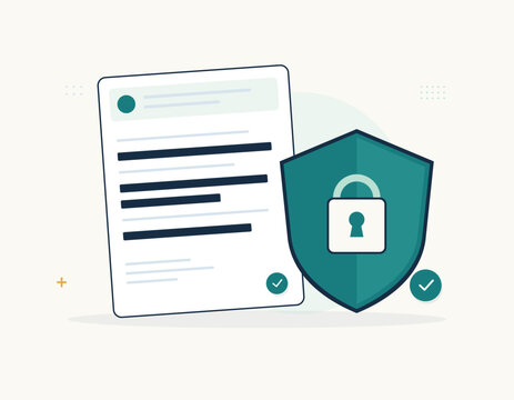 Privacy redaction with protected document and security shield