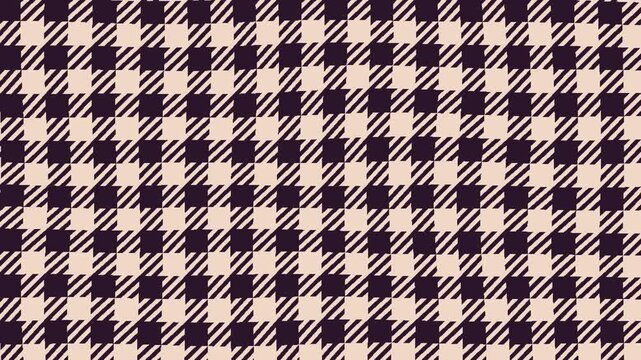 Classic houndstooth weave rippling softly with its two colors changing over time