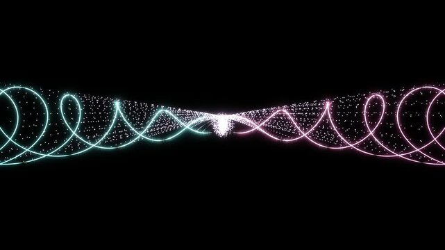 Quantum Entanglement Bell State Paired Photons with Resonant, advanced clean energy technology keynote background.