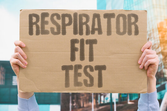 "Respirator fit test" Employees check mask seals. RESPIRATOR. FIT. TEST. WORKERS. SAFETY.