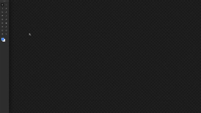A floating UI tool palette hovers organically before being dragged by a cursor and magnetically snapping/docking to the left edge of the screen.