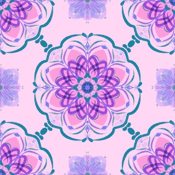 Seamless pattern with flowers 