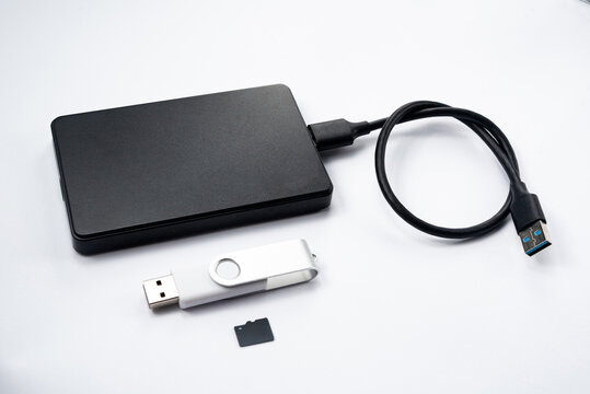 External hard drive and usb stick