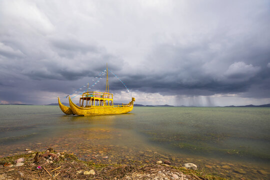 Boat on Titicaca