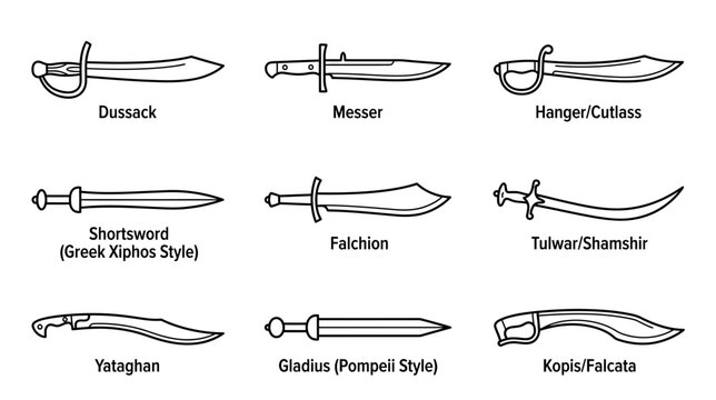 Collection of Historical Swords and Knives