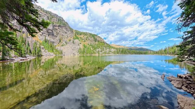 Calm Waters Watching Ypsilon Lake in Rocky Mountain National Park