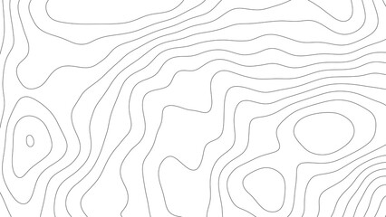topographic contour map lines abstract pattern isolated on white background. abstract topography background with wavy contour lines. wavy contour lines representing topographic map © gafarwidyo
