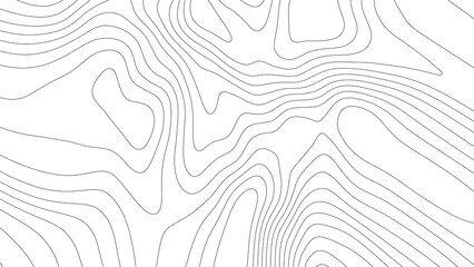 topographic contour map lines abstract pattern isolated on white background. abstract topography background with wavy contour lines. wavy contour lines representing topographic map © gafarwidyo