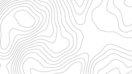 topographic contour map lines abstract pattern isolated on white background. abstract topography background with wavy contour lines. wavy contour lines representing topographic map © gafarwidyo