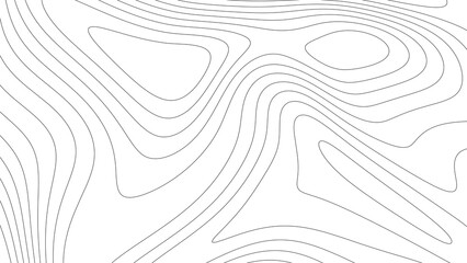 topographic contour map lines abstract pattern isolated on white background. abstract topography background with wavy contour lines. wavy contour lines representing topographic map © gafarwidyo