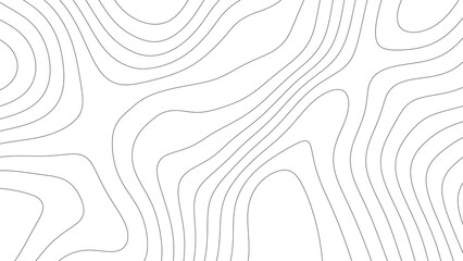 topographic contour map lines abstract pattern isolated on white background. abstract topography background with wavy contour lines. wavy contour lines representing topographic map © gafarwidyo