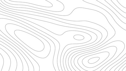 topographic contour map lines abstract pattern isolated on white background. abstract topography background with wavy contour lines. wavy contour lines representing topographic map © gafarwidyo