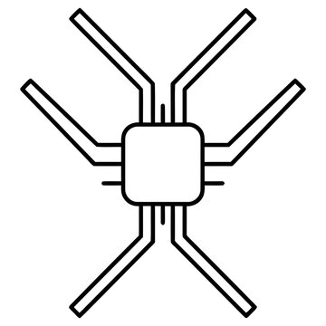Computer chip icon