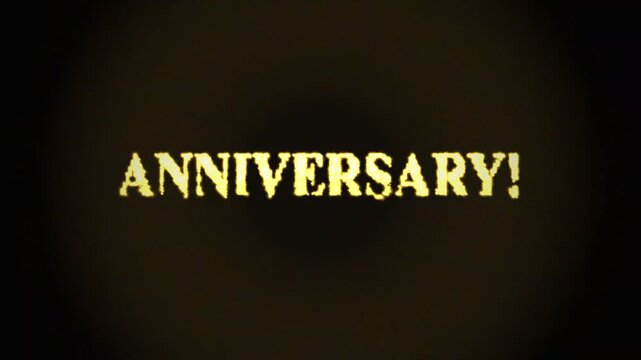 Happy Anniversary Written in Blackboard with Handwritten Text for Education, Marketing, and Creative Ideas