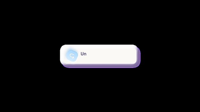 Undo Button Interface Animation with Shortcut Text Popup