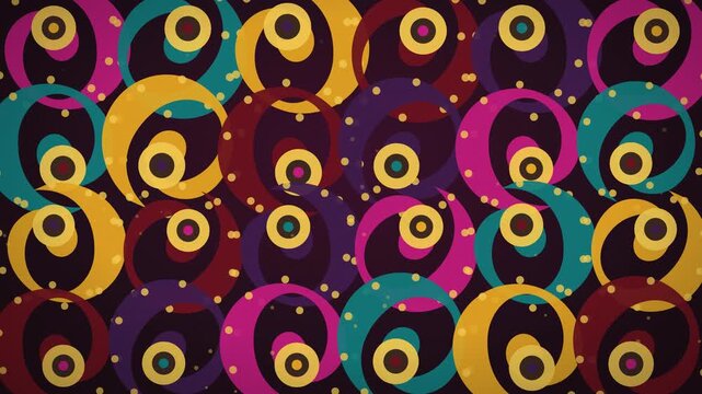 Jewel toned paisley tile pattern breathing in seamless morph loop