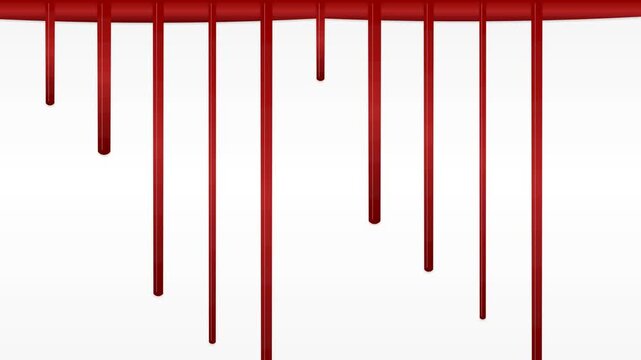 Conceptual macro view of vibrant red ink bleeding and diffusing across paper money banknotes on white canvas, economic inflation financial debt crisis bankruptcy deficit concept overlay