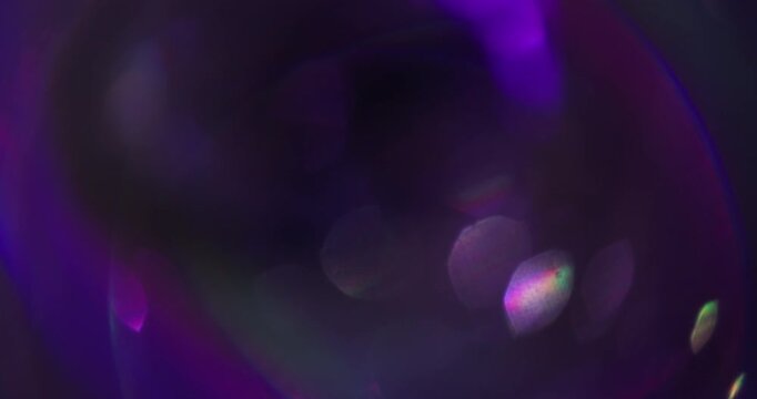Prism blur light. Lucent flare. Night flicker luminosity colorful glow. Neon flash spectrum rotation reflection abstract background.