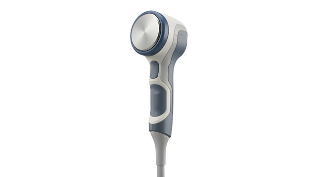 Cryotherapy applicator tool isolated on transparent background for medical skin treatment procedures