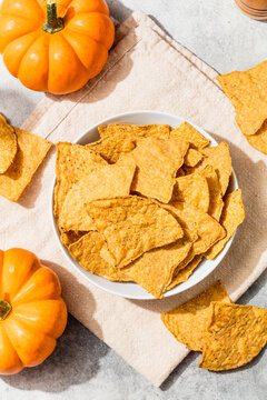 Homemade Crunchy Pumpkin Spice Tortilla Chips