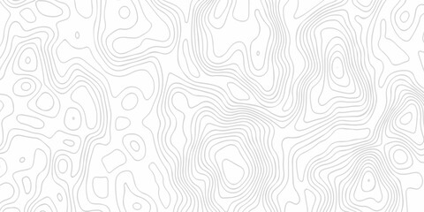 Black and white lines seamless Topographic map patterns, topography line map. Vintage outdoors style. The stylized height of the topographic map contour in lines and contours isolated on transparent. © armans