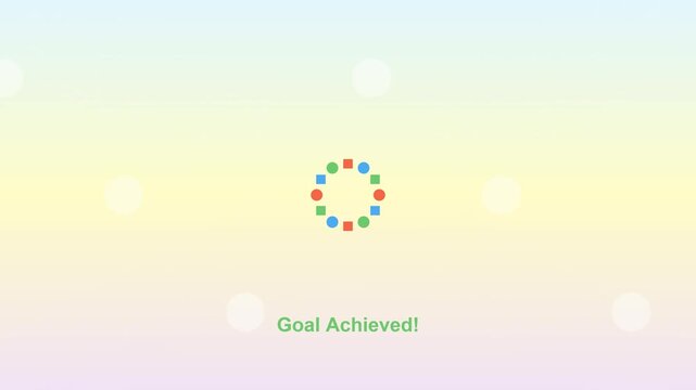 Number puzzle game animation for kids education