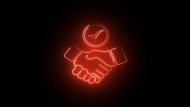 Verified business partnership symbol showing successful contract negotiation and mutual trust