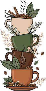 Cozy Coffee Collection Clipart
