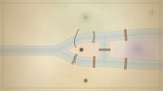 Seven Bridges Map Transforming Into Graph Theory Network Animation
