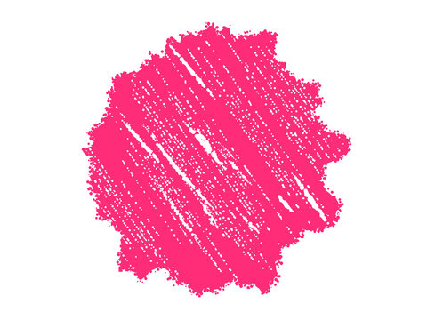 Vibrant pink scribbled circle texture for creative graphic design