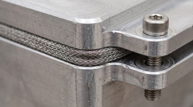 EMI Shielding Gasket, RFI Shielding Wire Mesh Seal, Electromagnetic Interference Sealing in Aluminum Electronic Enclosure Case