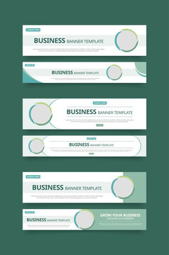 Green Business Banner Templates for Modern Branding