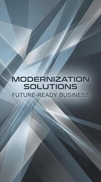 Abstract Digital Transformation Layer Architecture Innovative Business Solutions Concept with Futuristic Geometric Overlay and Modernization Theme
