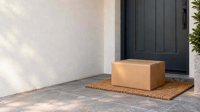 Parcel Left Safely at Protected Doorstep