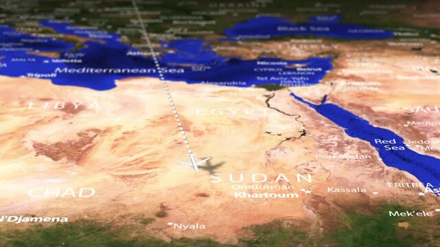 Flight From Stockholm SWEDEN toKigali RWANDA with flag pins