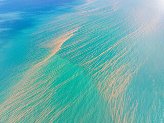 Coral Spawning Slick on top of the Pacific Ocean near Cape Hillsbourugh Queensland Australia © Beautiful World