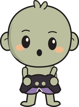 Cute Tuyul Folklore Character 2