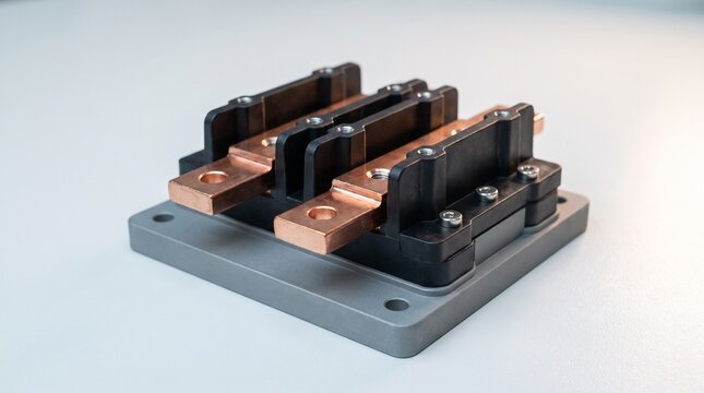 Copper Busbar Electrical Terminal Block, Battery Module Power Distribution Component, and Energy Storage Connector Assembly.