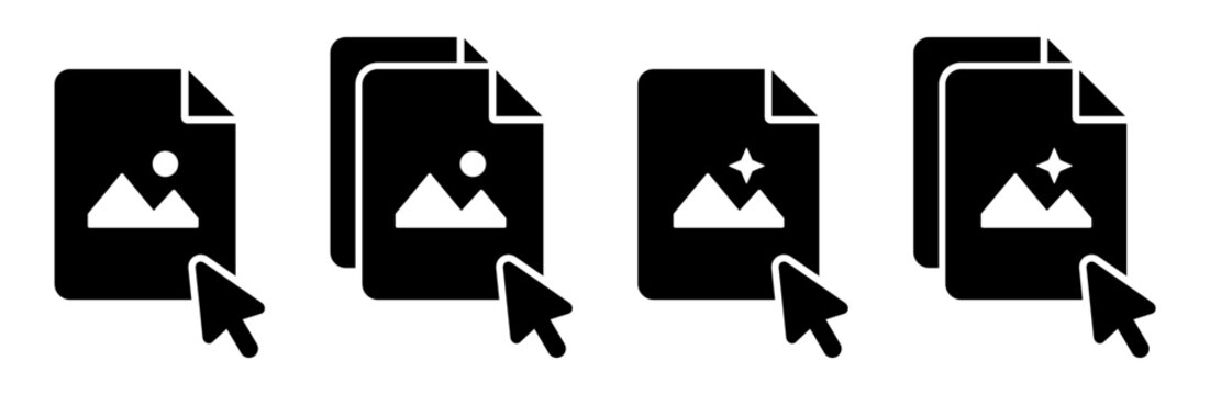 Jpg image click cursor icon illustration