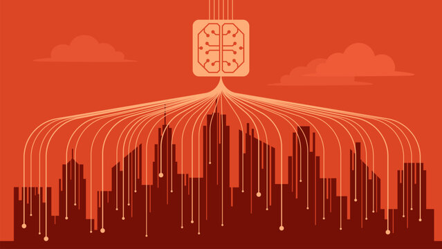 Artificial intellogence taking control of a city