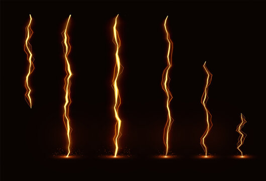 Golden Lightning Bolt and Energy Strike Collection